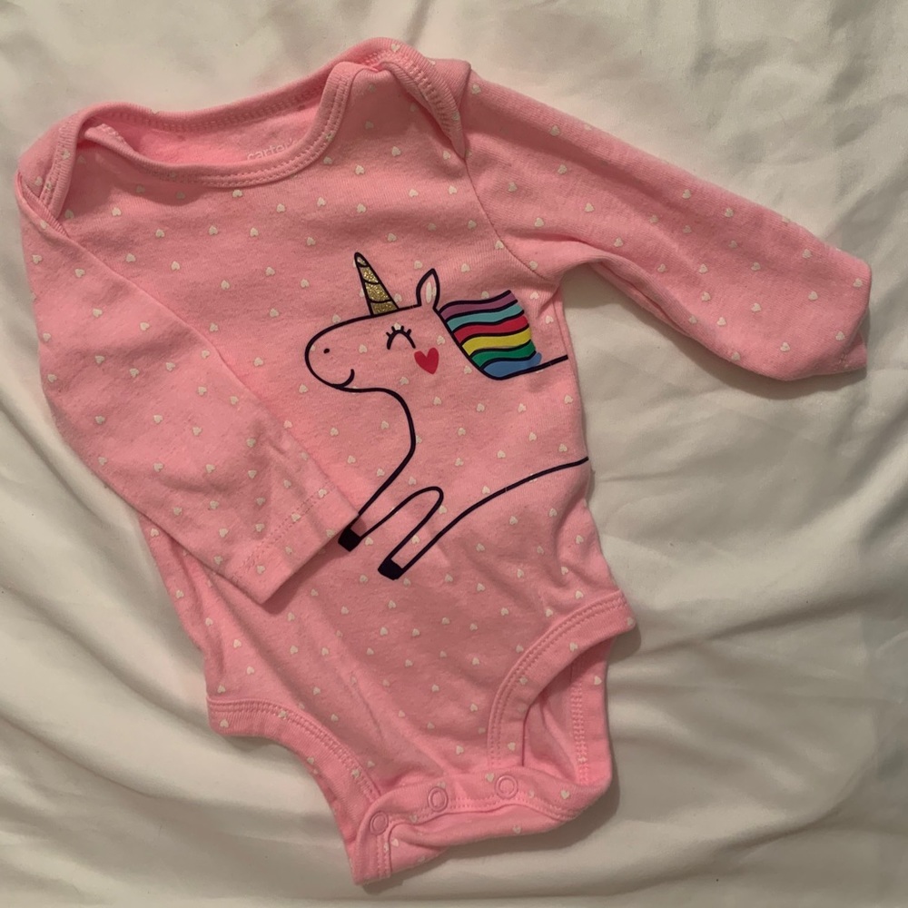 Unicorn long sleeve onesie
